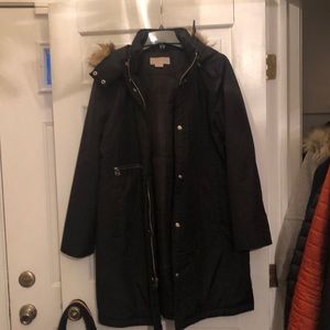 MICHAEL KORS black long puffer jacket. Sz XL